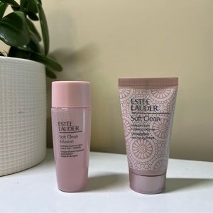 Estee lauder soft clean infusion essence lotion 30ml
& foaming cleanser 30ml